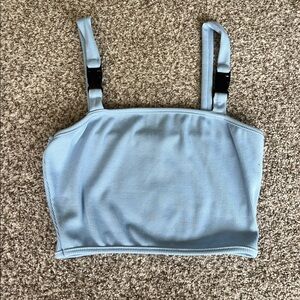 💖 SHEIN Buckle Strap Cropped Tank